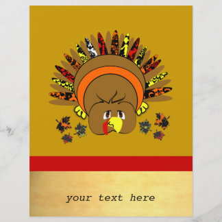 Cute Anime Turkey Business Flyer