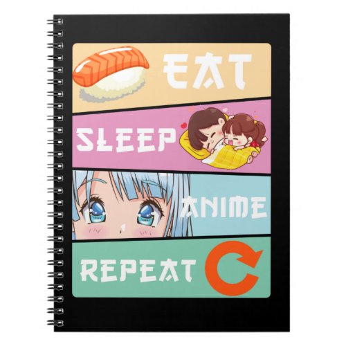 Cute Anime watching Girl Japan Comic Manga Anime Notebook