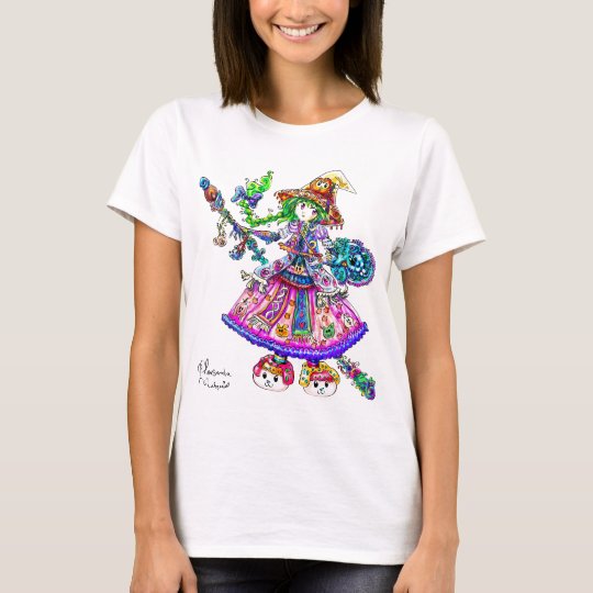 Cute Anime Witch Kawaii Halloween Magic Spell T-Shirt