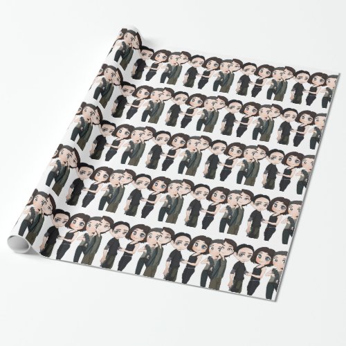 cute anime wrapping paper