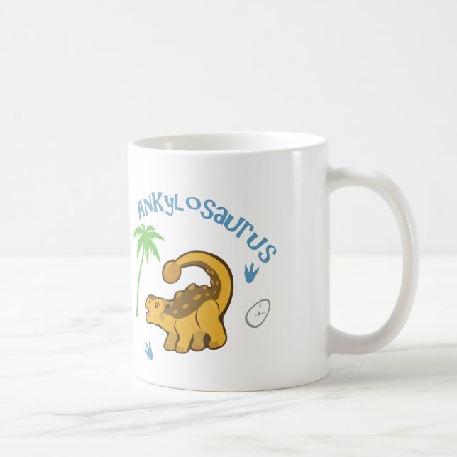 Cute Ankylosaurus Coffee Mug (Right)