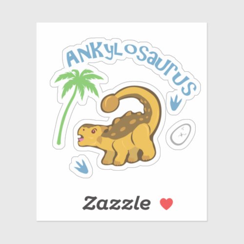 Cute Ankylosaurus Sticker