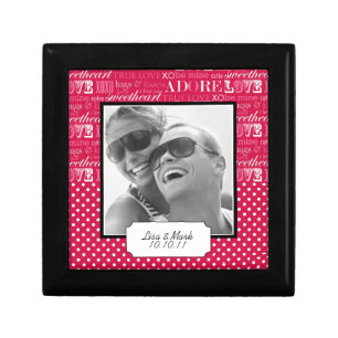 Cute Anniversary Photo Keepsake Box