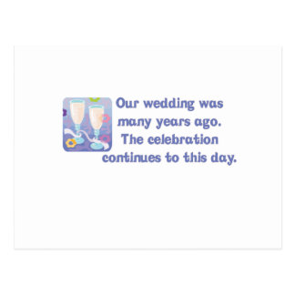 Cute, "Anniversary" quote design Postcard
