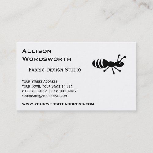 Cute Ant or Termite Funny Pest Control Business Card
