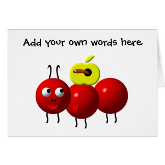 Cute Ant With Apple Cards