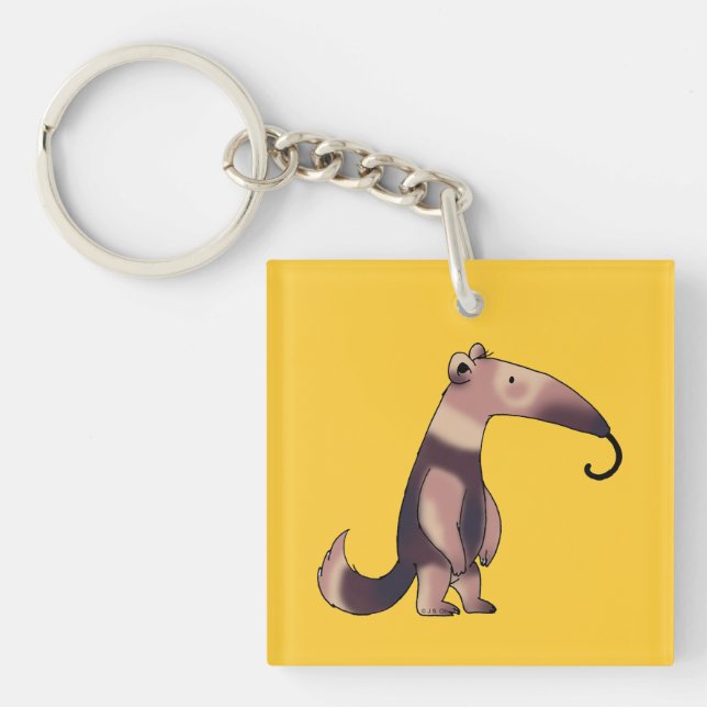 Cute anteater keychain (Front)