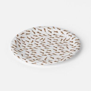 Cute Ants Pattern Paper Plates