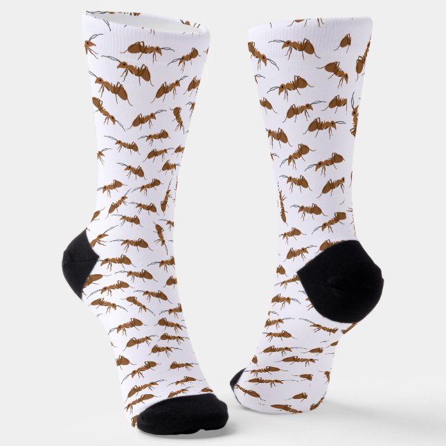 Cute Ants Pattern Socks (Angled)