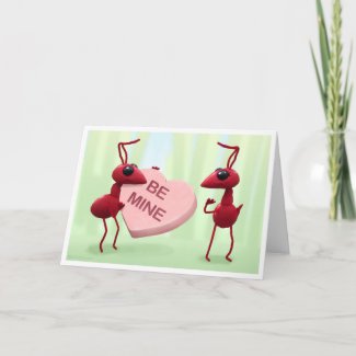 Cute Ants, Valentines Day Card card