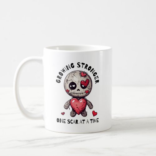 Cute Any Name Voodoo Doll Growing Stronger Coffee Mug
