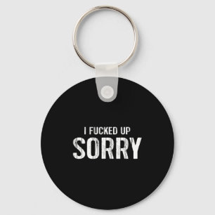 Cute Apology Up Sorry Husband Boyfriend Keychain