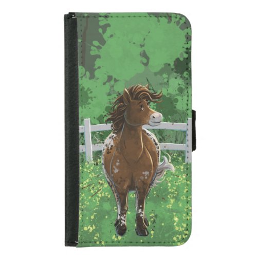 Cute Appaloosa Pony  Samsung Galaxy S5 Wallet Case