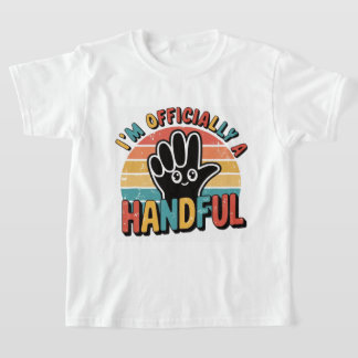 Cute Apparel for Boy Girl 5th Birthday Party Funny T-Shirt