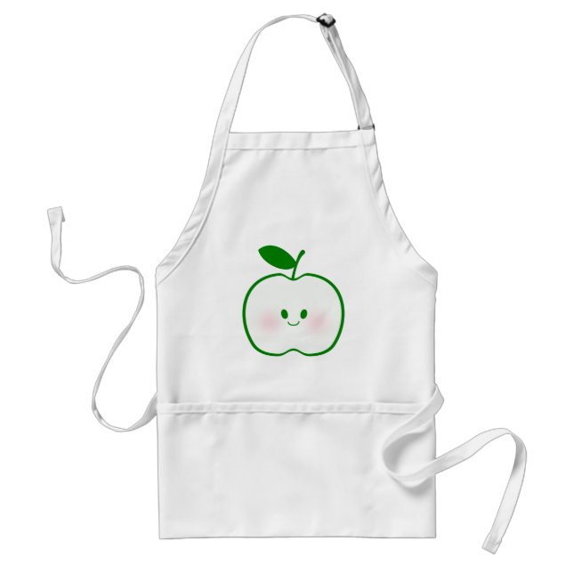 Cute Apple Adult Apron (Front)
