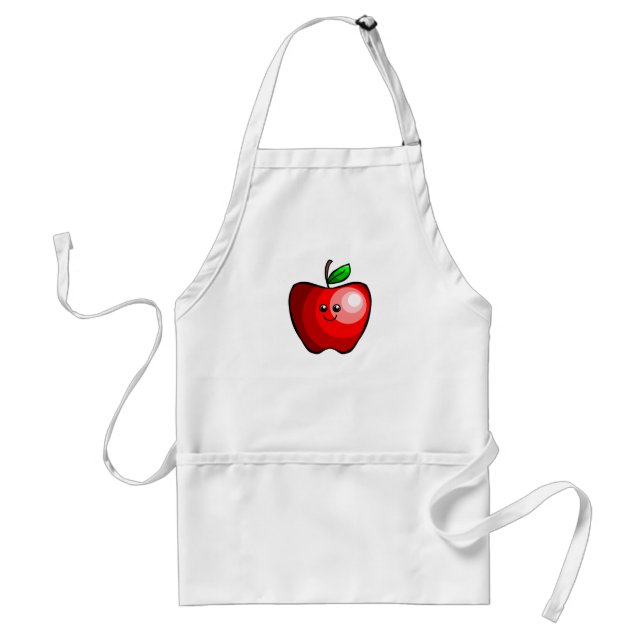 Cute Apple Adult Apron (Front)
