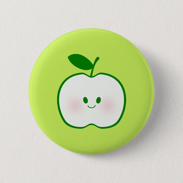 Cute Apple Button (Front)