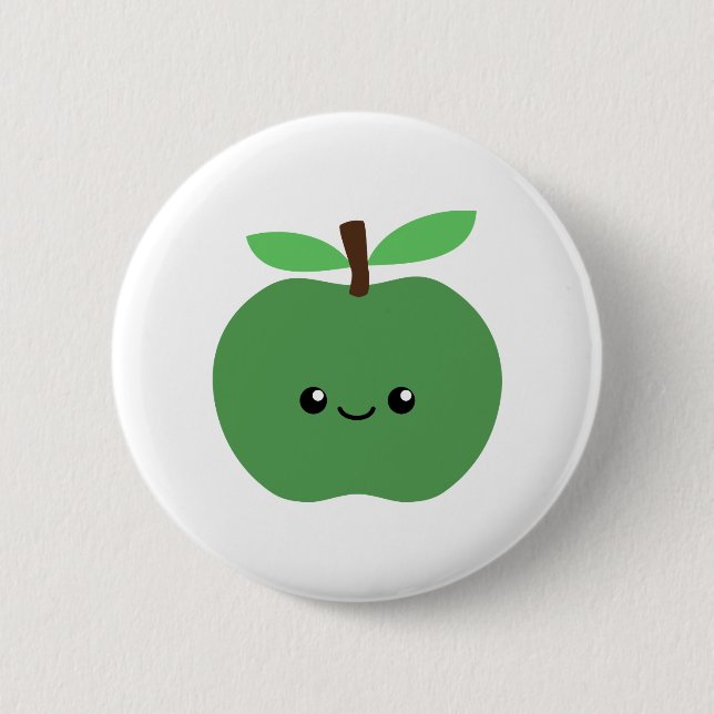 Cute Apple Button (Front)