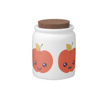 Cute Apple Candy Jar