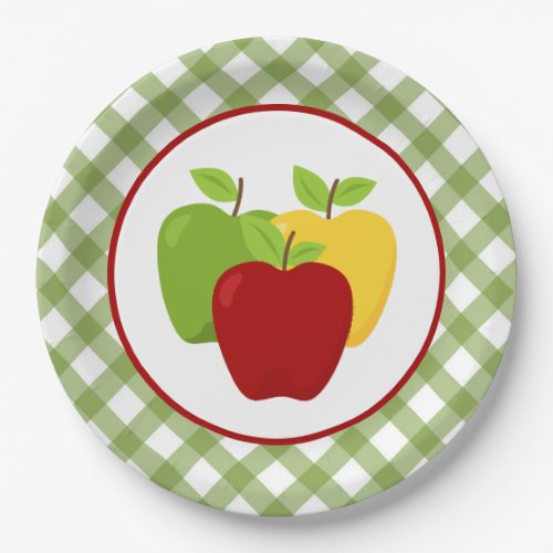 Cute apple fruit party paper plates