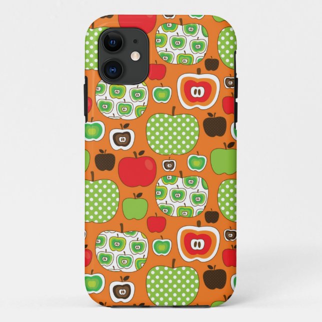 Cute apple illustration pattern Case-Mate iPhone case (Back)