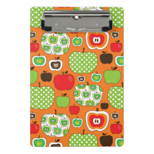 Cute apple illustration pattern mini clipboard