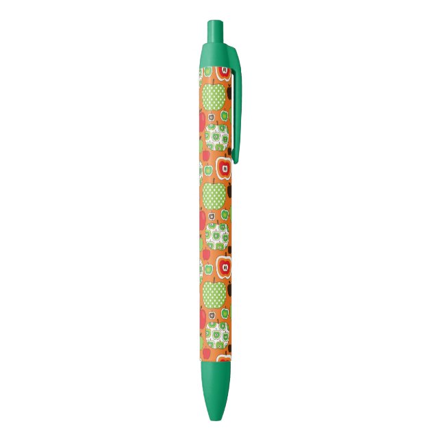 Cute apple illustration pattern pen (Bottom (Vertical))