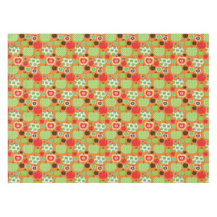Cute apple illustration pattern tablecloth