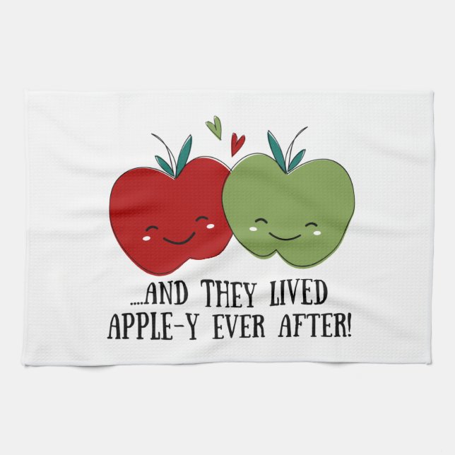 Cute Apple Kitchen Towel (Horizontal)