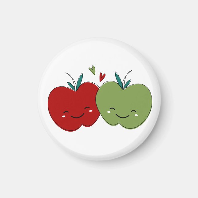 Cute Apple Magnet (Front)