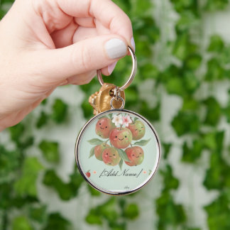 Cute Apple Our Little Cutie Birthday Keychain