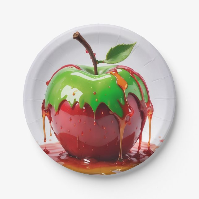 Cute Apple  Paper Plates (Front)