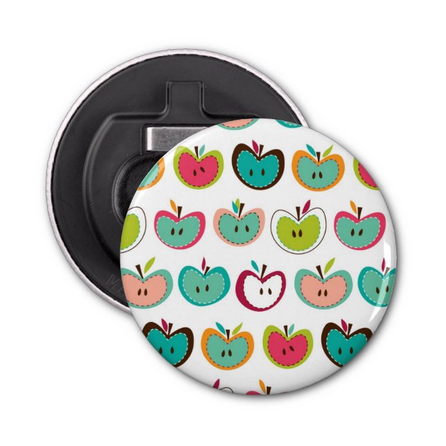 Cute apple pattern bottle opener (Front)