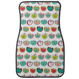 Cute apple pattern car mat