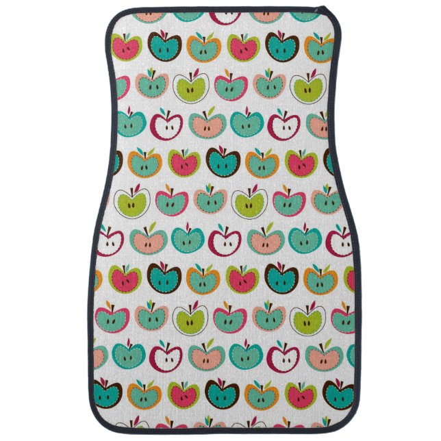 Cute apple pattern car mat (Front)