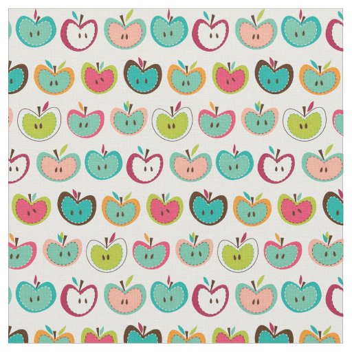 Cute apple pattern fabric