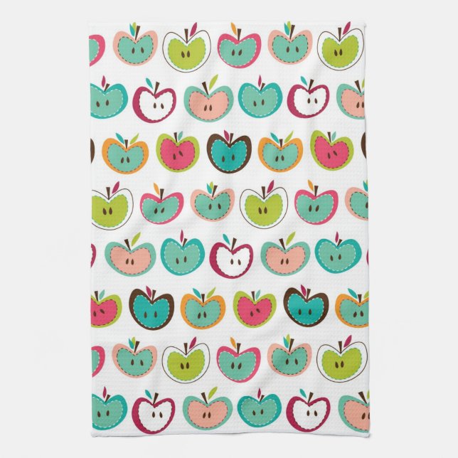 Cute apple pattern kitchen towel (Vertical)