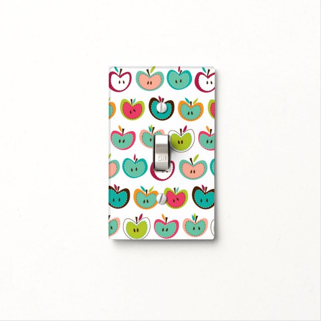 Cute apple pattern light switch cover (In Situ)