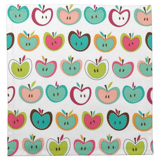 Cute apple pattern napkin (Front)