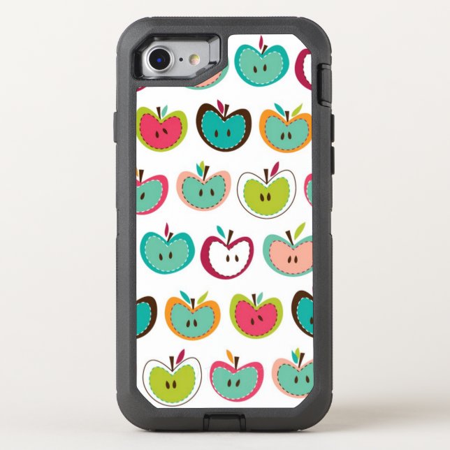 Cute apple pattern otterbox iPhone case (Back)