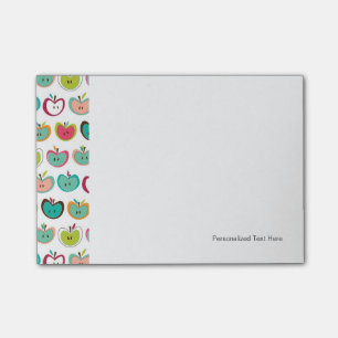 Cute apple pattern post-it notes