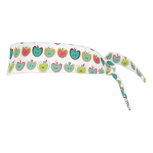 Cute apple pattern tie headband