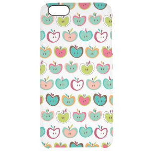 Cute apple pattern clear iPhone 6 plus case