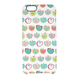 Cute apple pattern clear iPhone 6/6S case