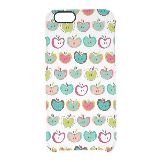 Cute apple pattern uncommon iPhone case (Back)