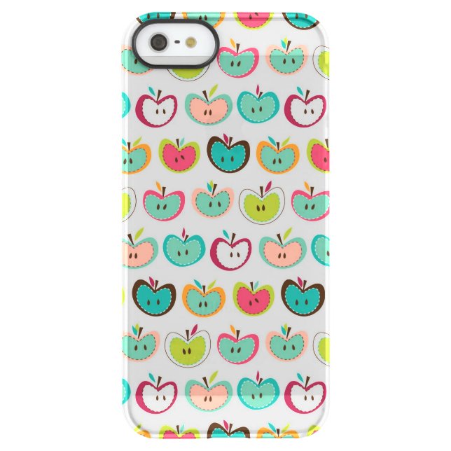 Cute apple pattern uncommon iPhone case (Back)