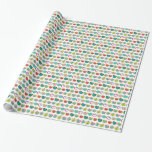 Cute apple pattern wrapping paper