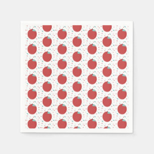 Cute Apple Picking Birthday Party Confetti Napkins