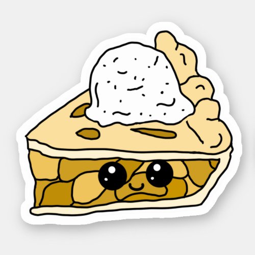 Cute Apple Pie Cartoon Sticker