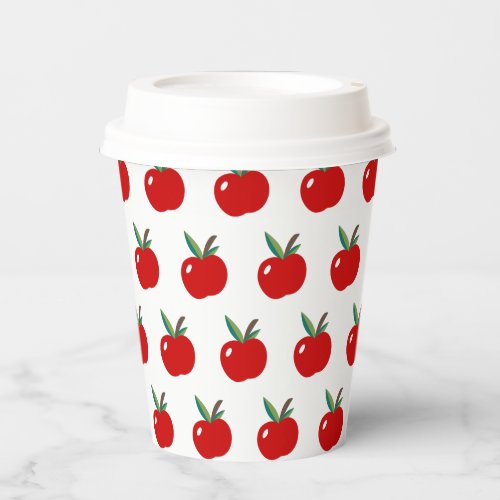Cute Apple Quote Paper Cups